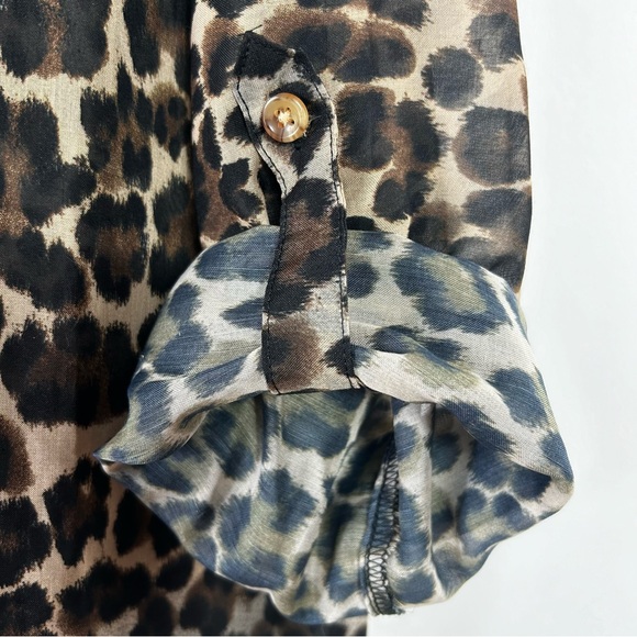 Joe Fresh Animal Print Duster 1X EUC - Picture 4 of 8